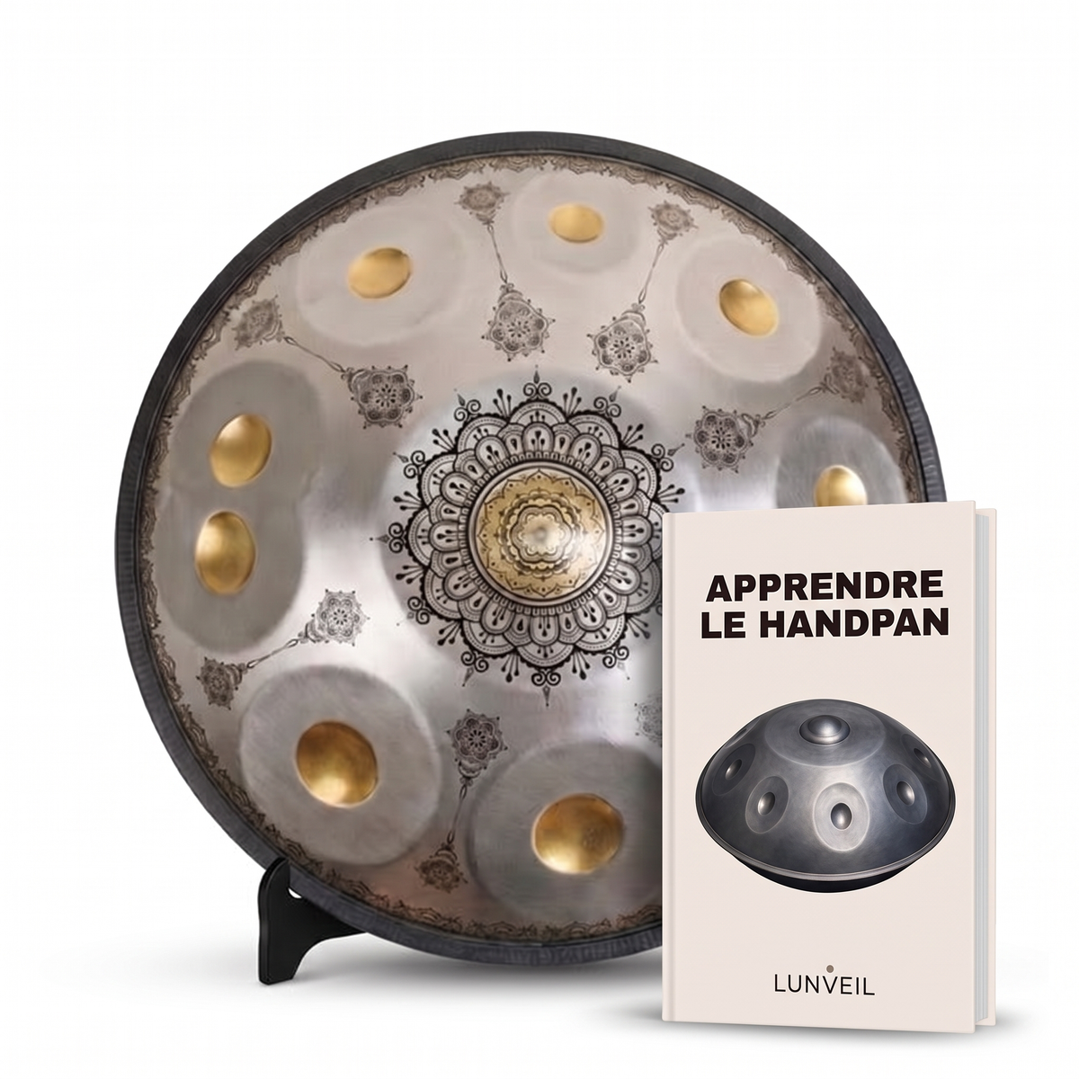 Handpan EATHÜNA Lunveil avec la méthode Apprendre le handpan