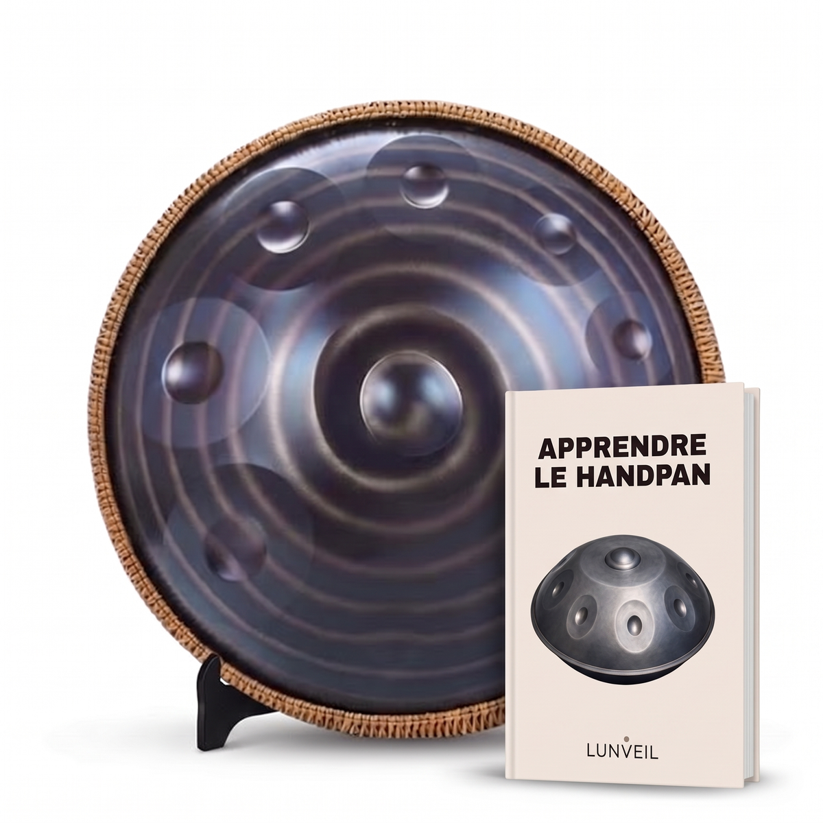 Handpan ELÜNA Lunveil avec la méthode Apprendre le handpan